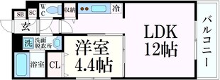 シティゼット西宮Ⅱの物件間取画像